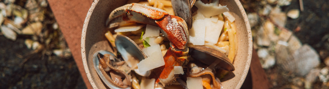 Crab and Clam Strozzapreti